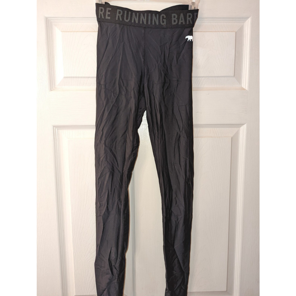 Running Bare Leggings Womens 4/6 Sports Compression USA Workout Black
